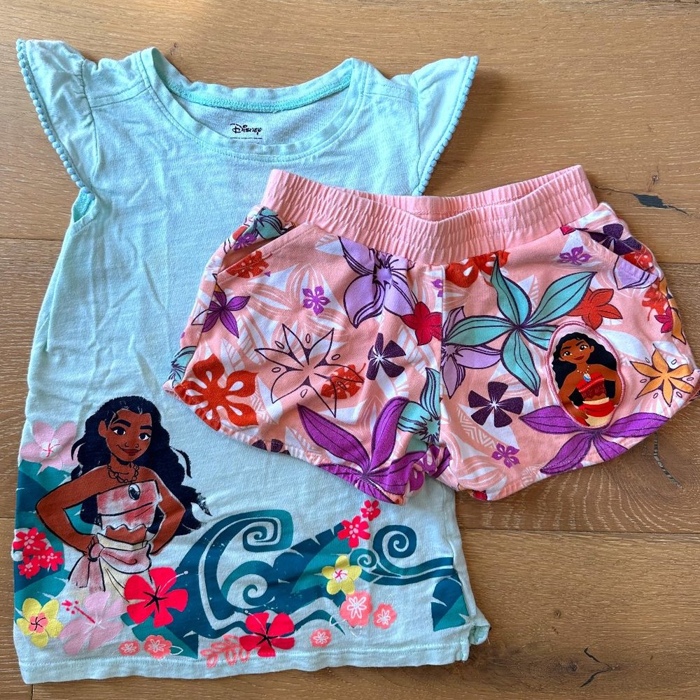 Disney / Moana Shorts & Top Set, Size 5